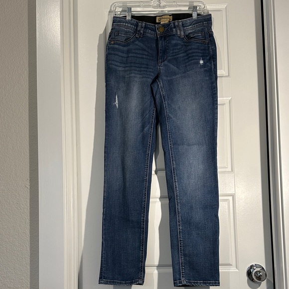 Democracy Medium Blue Straight Leg Jeans - Picture 1 of 4